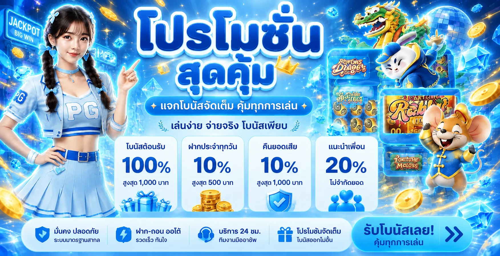 สล็อตออนไลน์ THESEA99 รวมค่ายเกมดัง PG SLOT และ Pragmatic Play